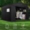 Best Choice Products 10x8ft Outdoor Fabric Storage Shed, Steel Frame, Dual Zipper Doors, Window